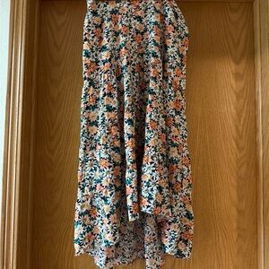 Floral High-Low Women's Skirt